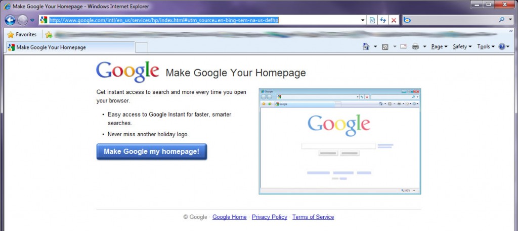 Make me your home page.